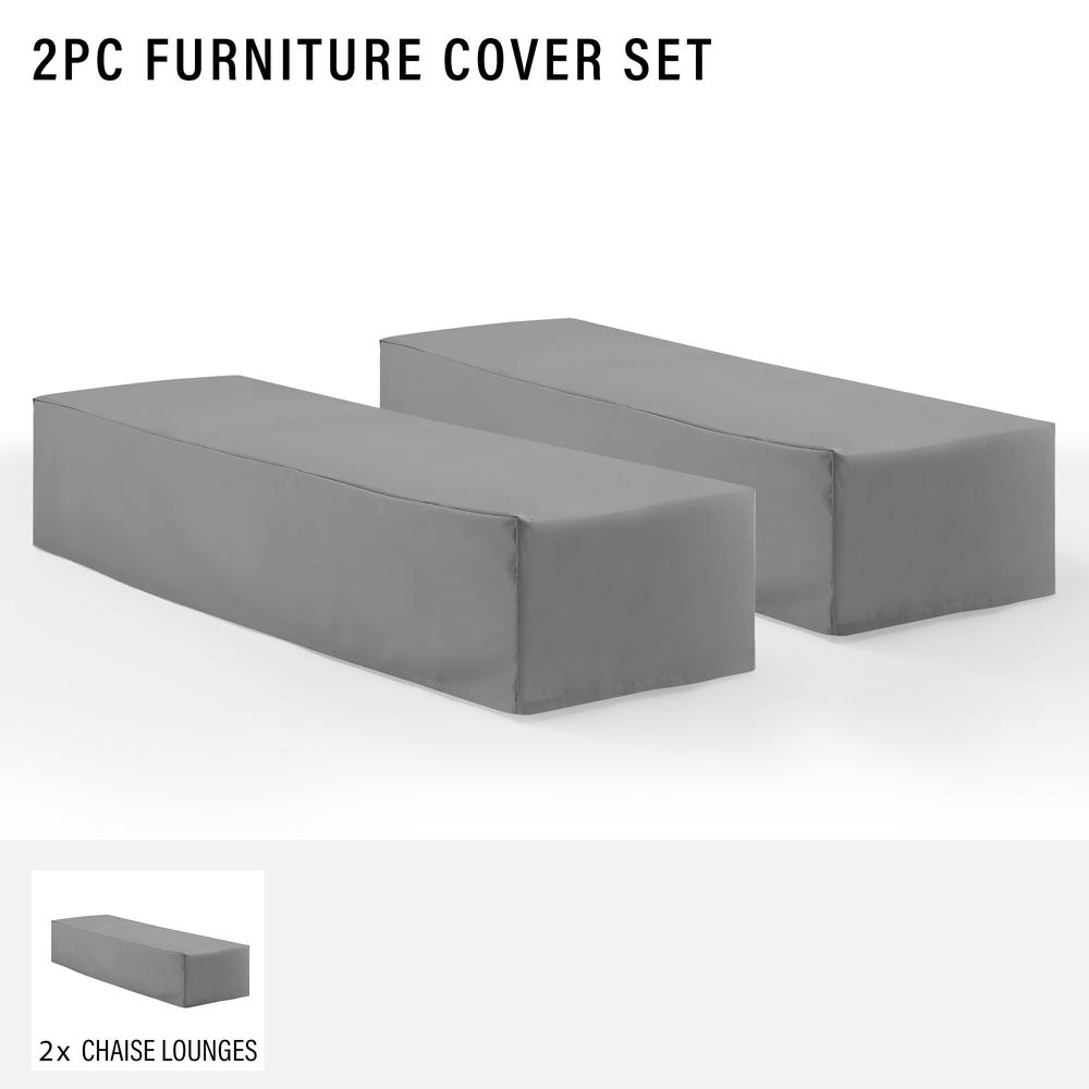 2Pc Outdoor Chaise Lounge Furniture Cover Set – 2 Chaise Lounge