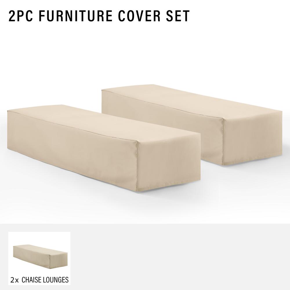 2Pc Outdoor Chaise Lounge Furniture Cover Set – 2 Chaise Lounge