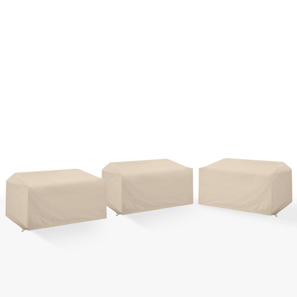 3Pc Outdoor Sectional Furniture Cover Set – 3 Loveseats
