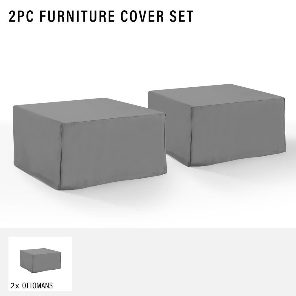 2Pc Square Table And Ottoman Furniture Cover Set – 2 Square Table/Ottoman