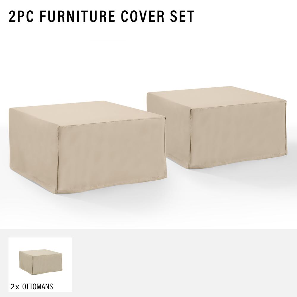 2Pc Square Table And Ottoman Furniture Cover Set – 2 Square Table/Ottoman