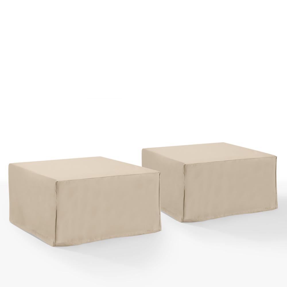 2Pc Square Table And Ottoman Furniture Cover Set – 2 Square Table/Ottoman