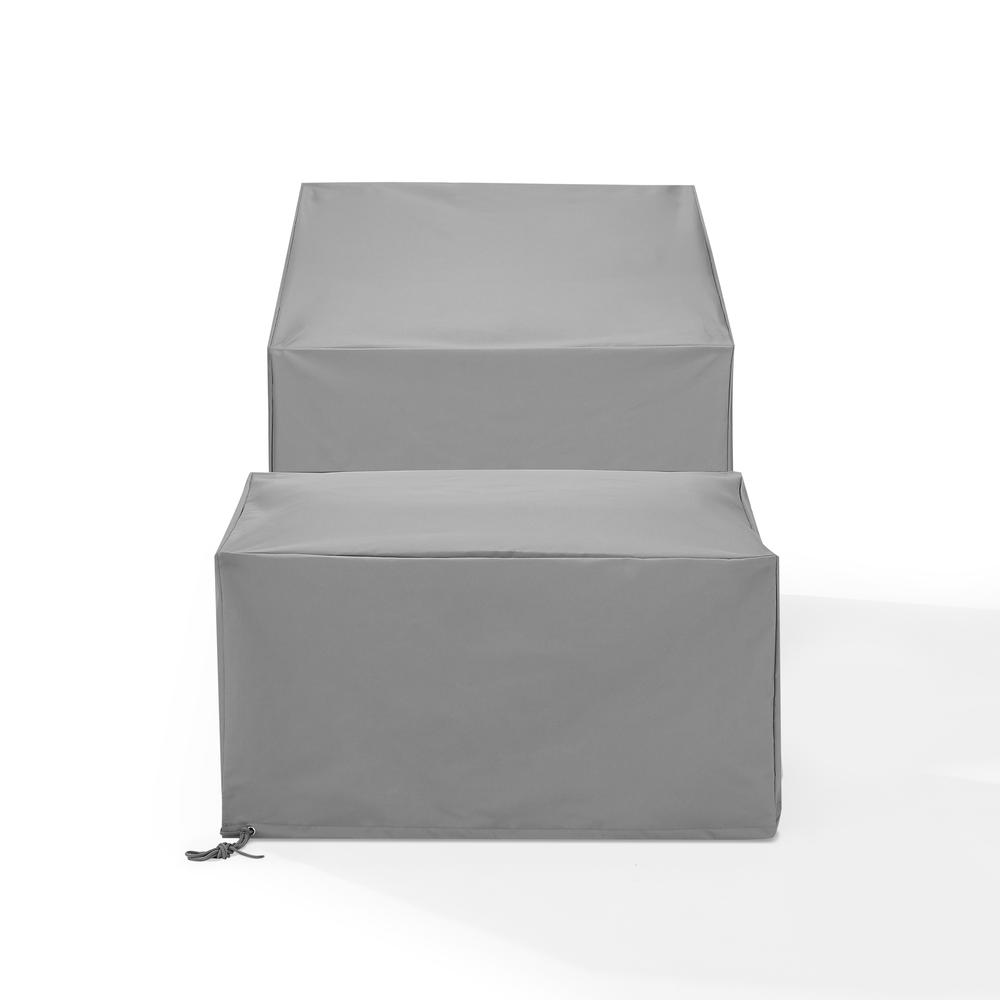 2Pc Outdoor Furniture Cover Set – Chair & Square Table/Ottoman