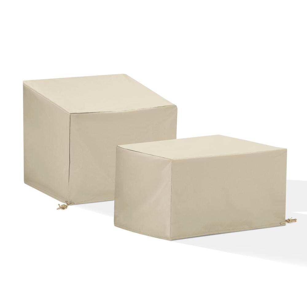 2Pc Outdoor Furniture Cover Set – Chair & Square Table/Ottoman