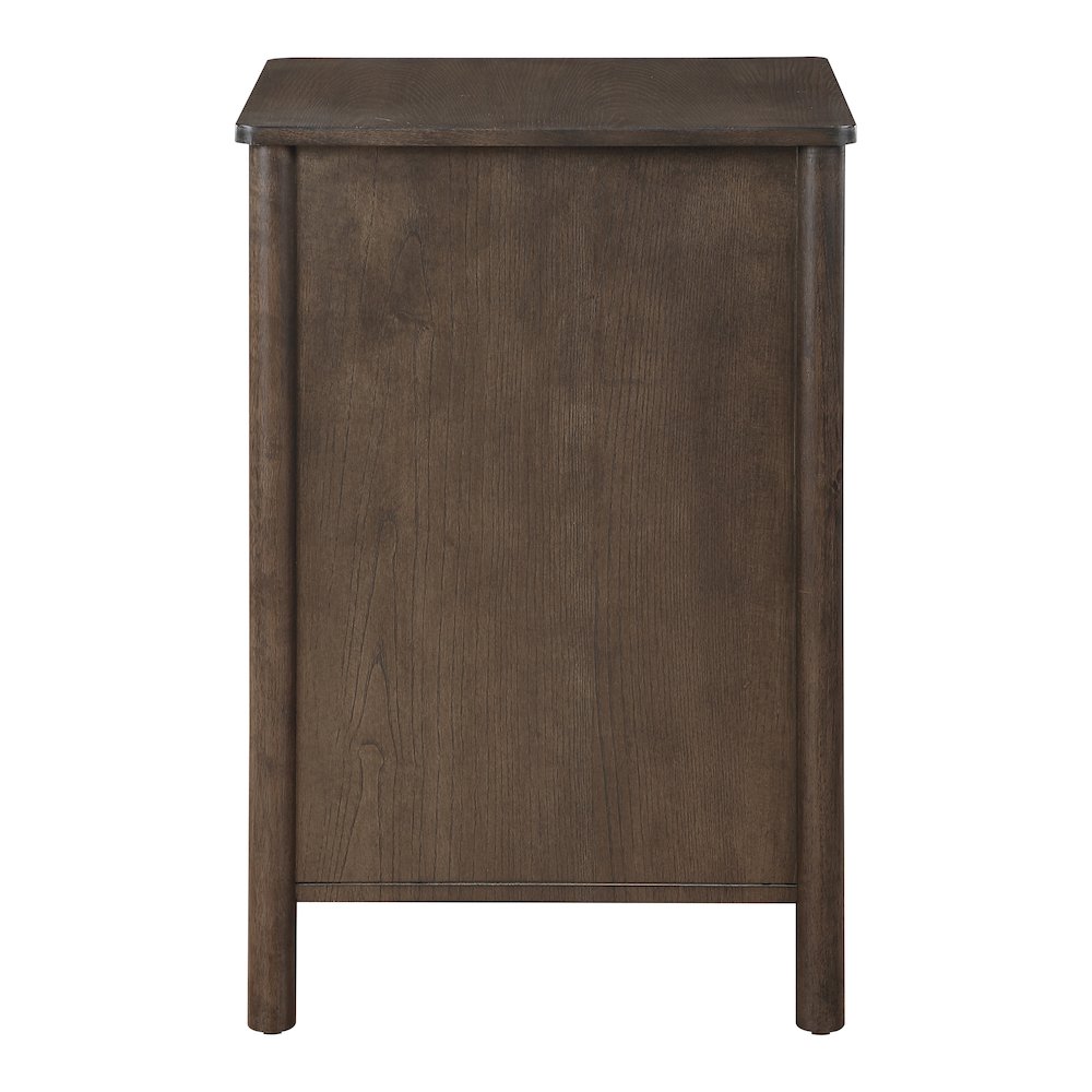 Wembley Assembled 2-Drawer File Cabinet in Burnt Ash Finish