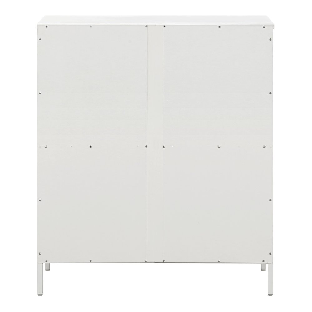 Ace 2 Shelf Bookcase In White Finish