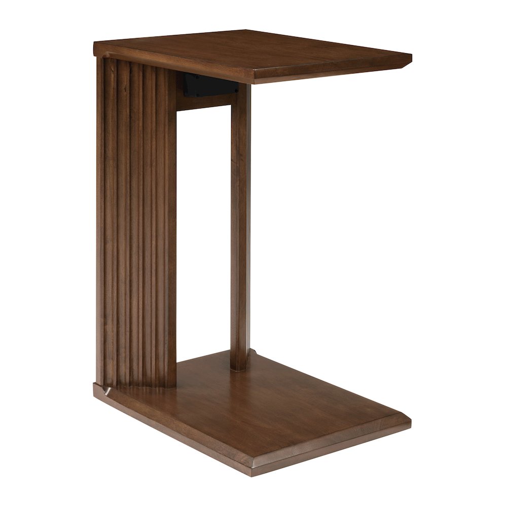 Winston Accent C-Table with Power in Dark Oak Finish