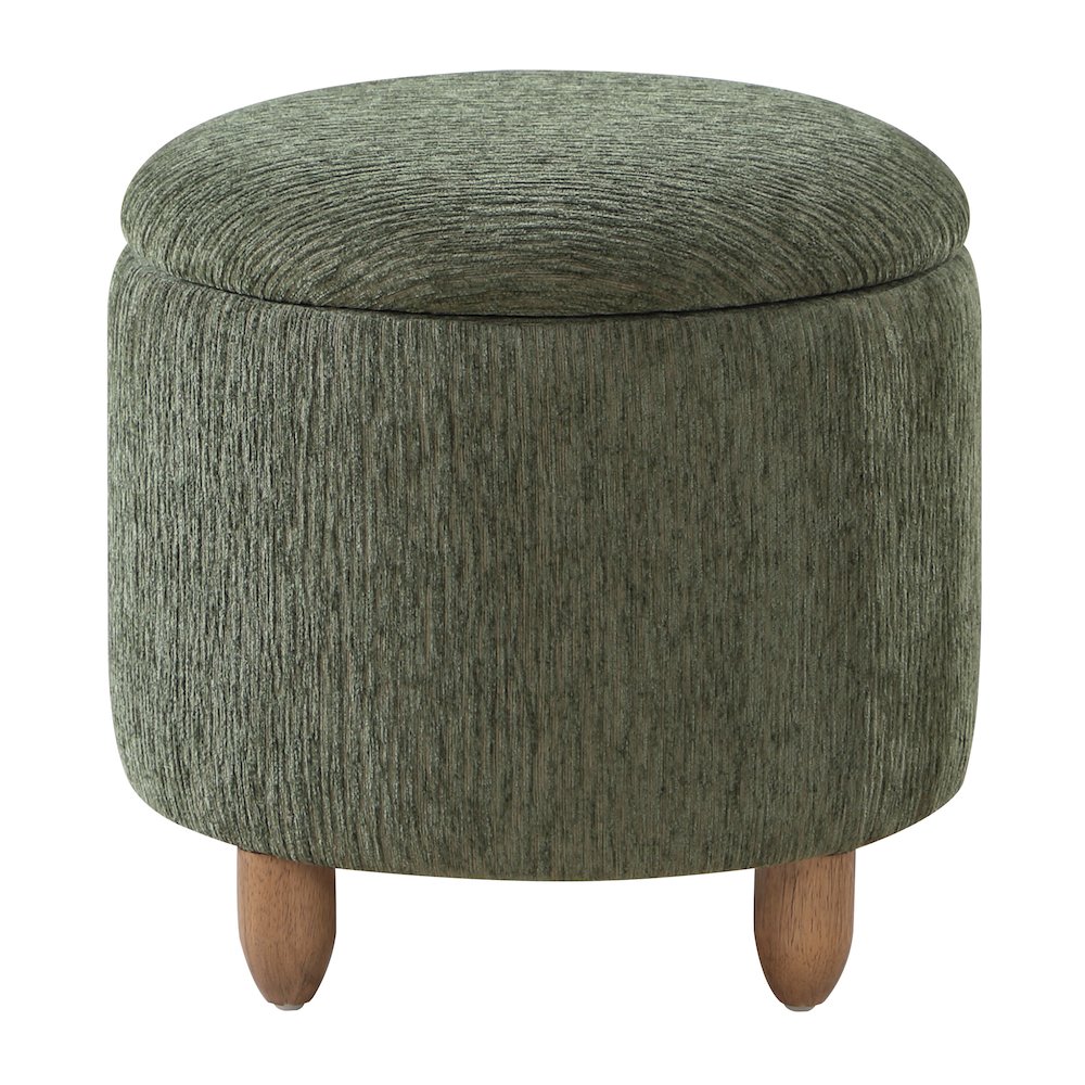 Lyra Storage Ottoman in Pine with Medium Oak Legs
