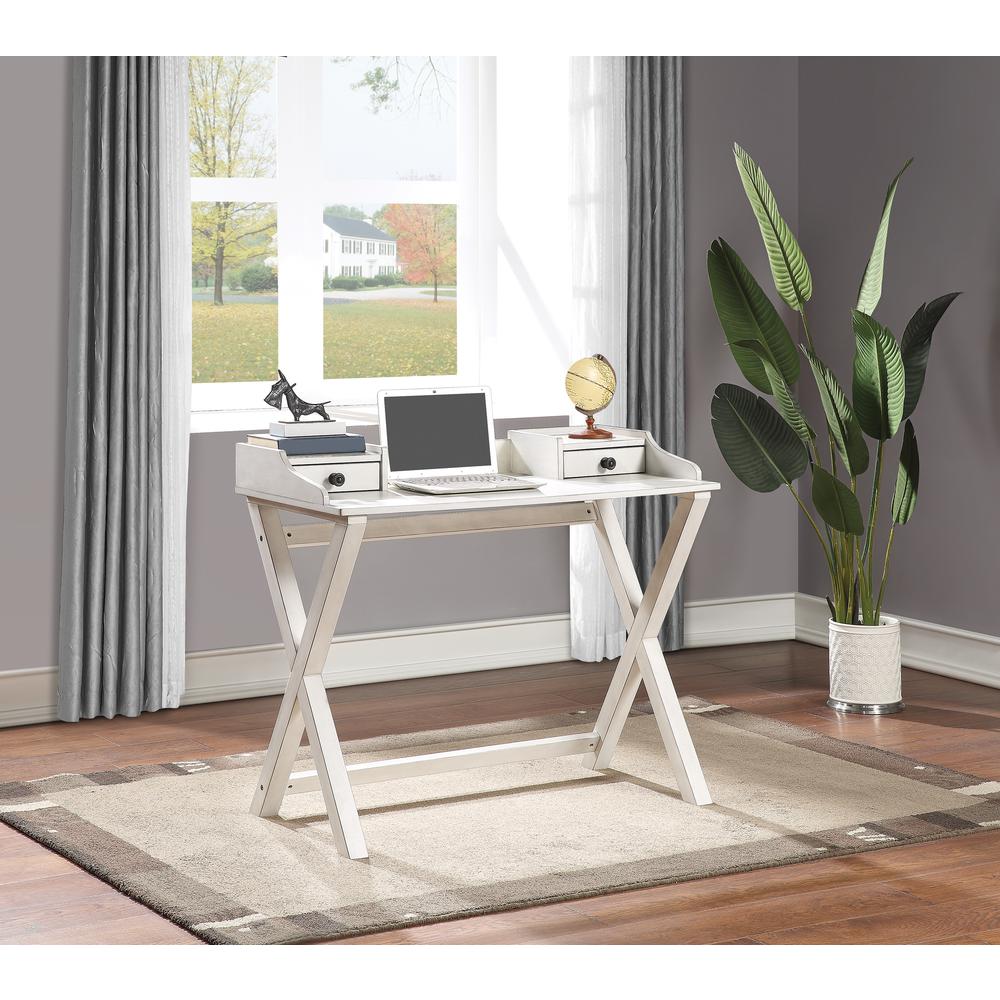 Barton Writing Desk in White Wash finish
