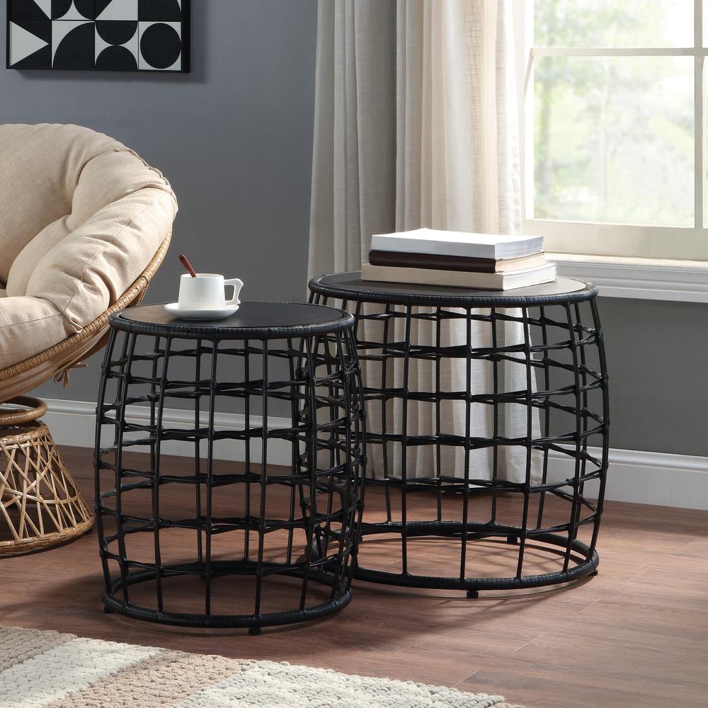 Cambria Drum Nesting Tables 2 Piece