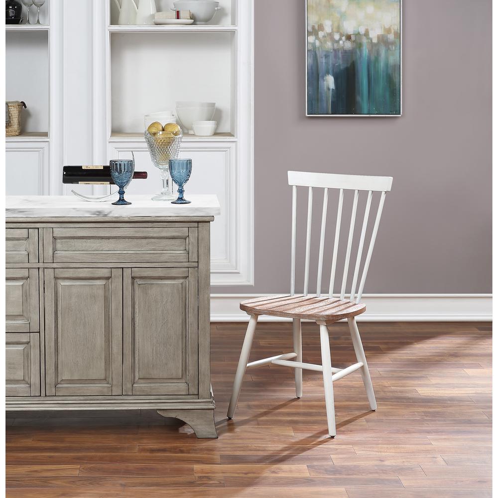 Eagle Ridge Dining Chair with Toffee Finished seat and Cream Base 2 Pack