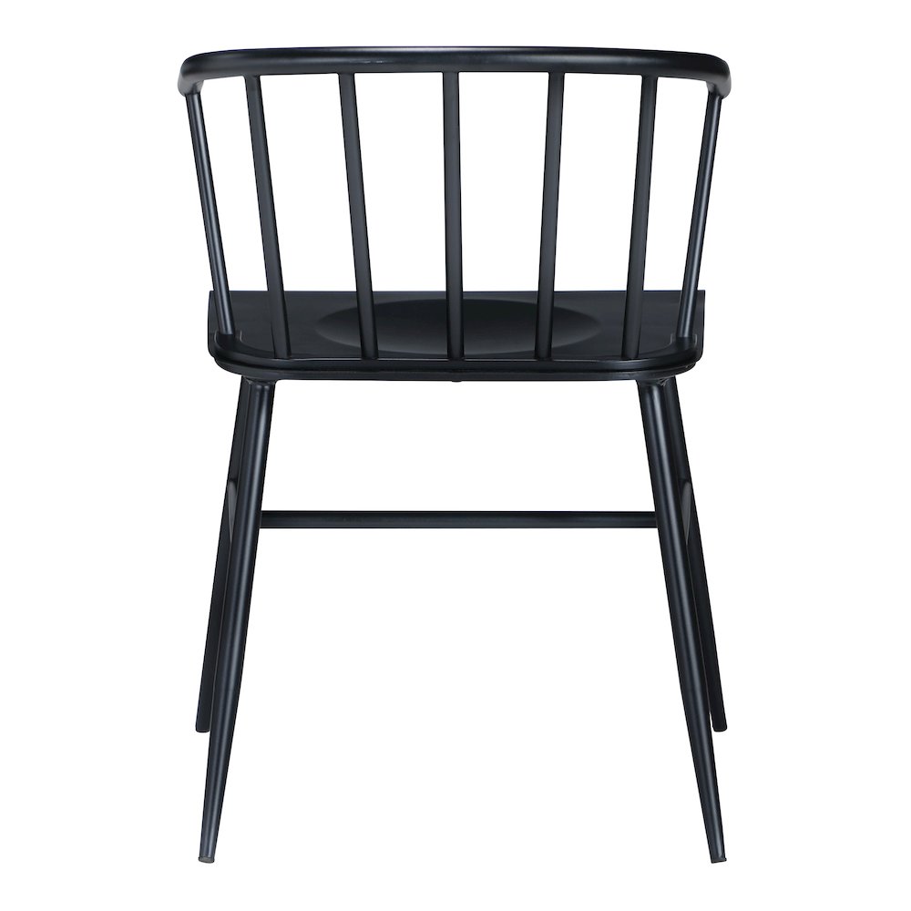 Lincoln All Metal Chair in Black Finish