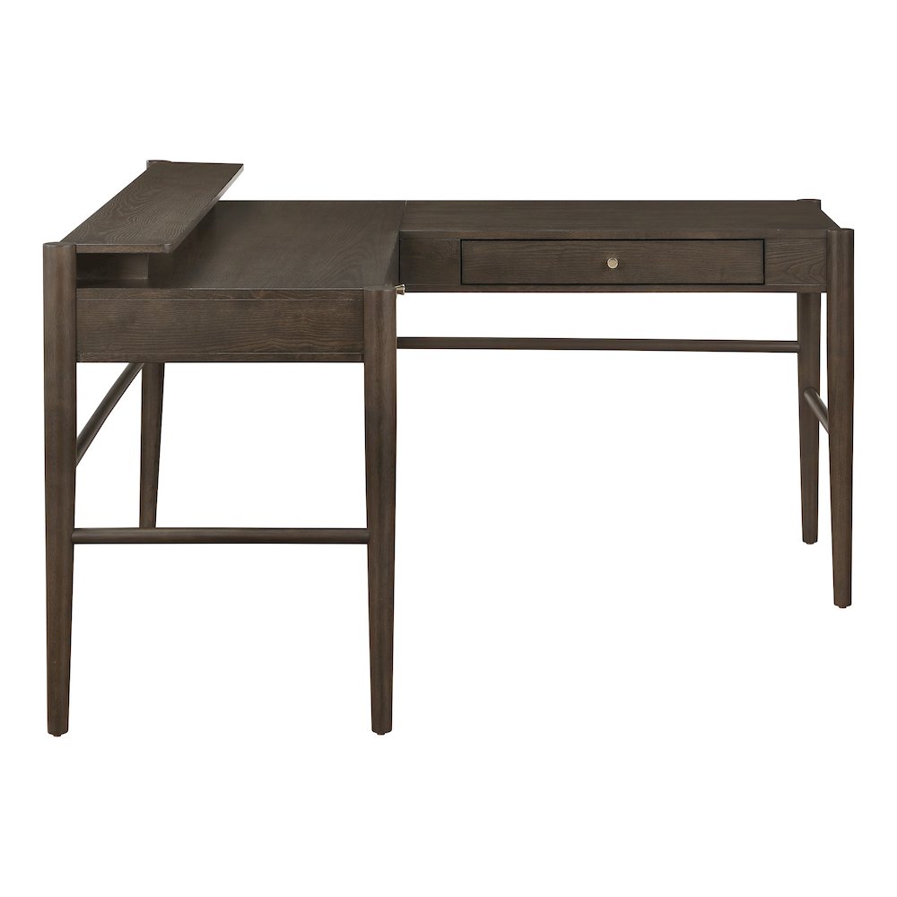 Wembley L-Desk in Burnt Ash Finish