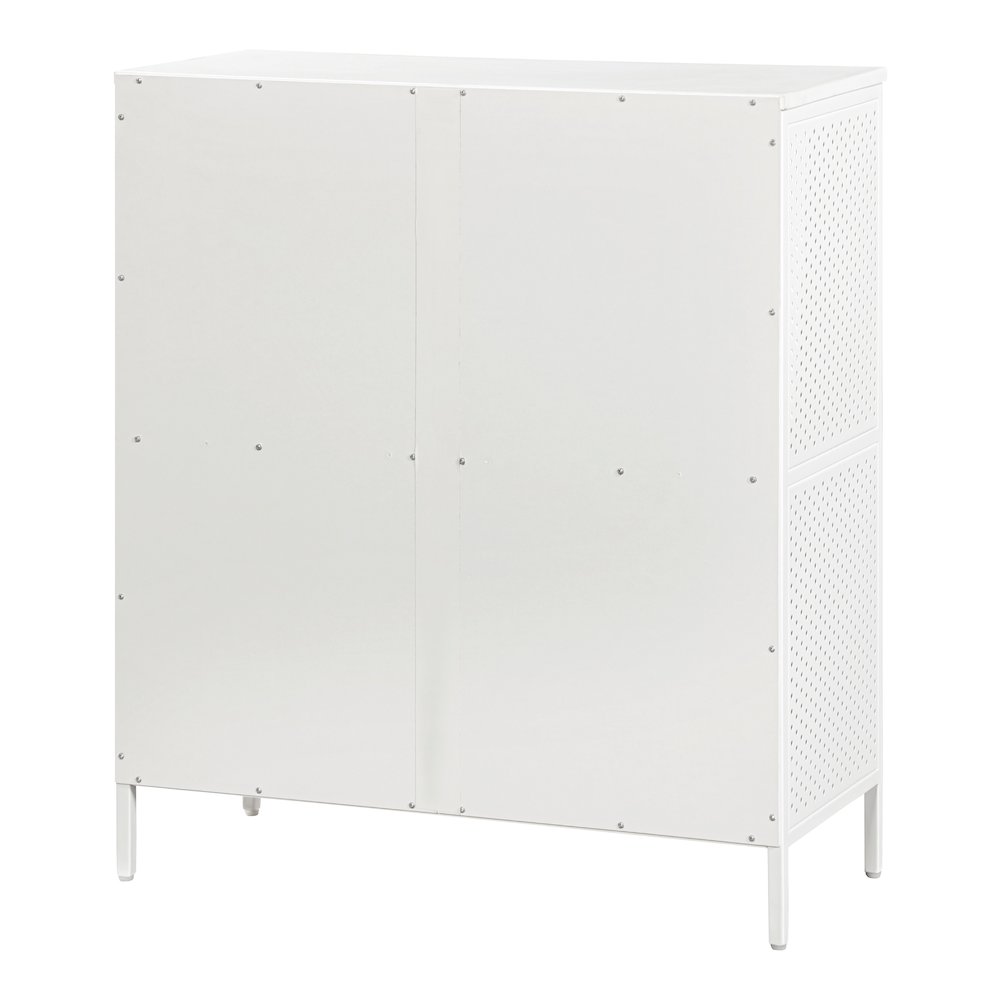 Ace 2 Shelf Bookcase In White Finish