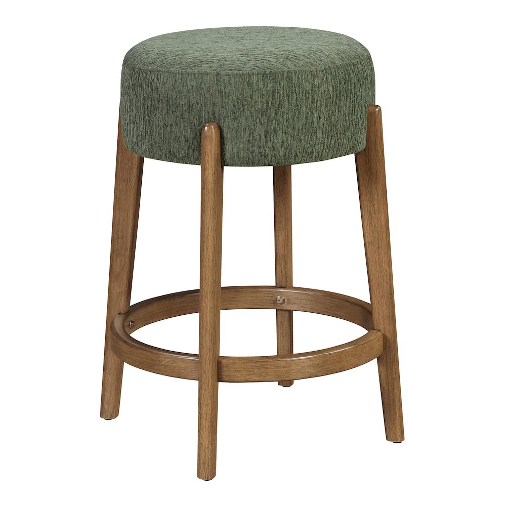 Wesley 26″ Counter Stool in Pine Fabric with Medium Oak Finish Frame