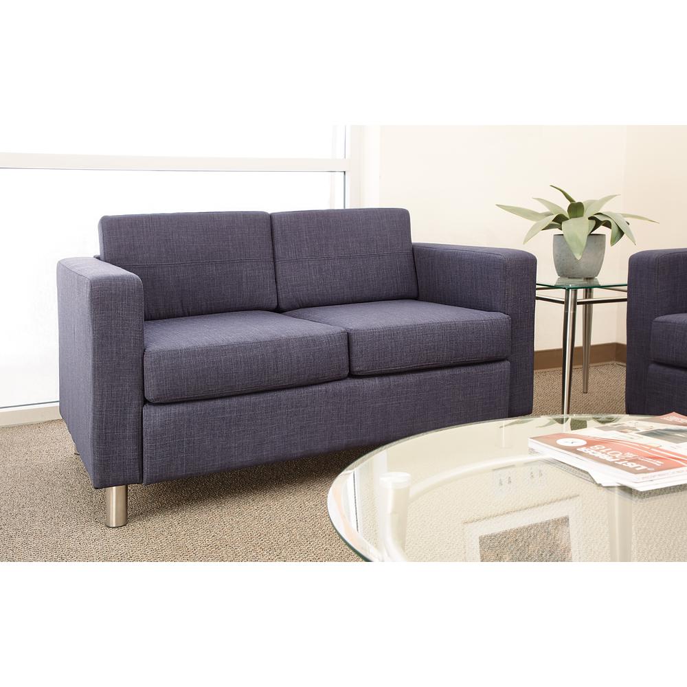 Pacific LoveSeat In Navy Fabric