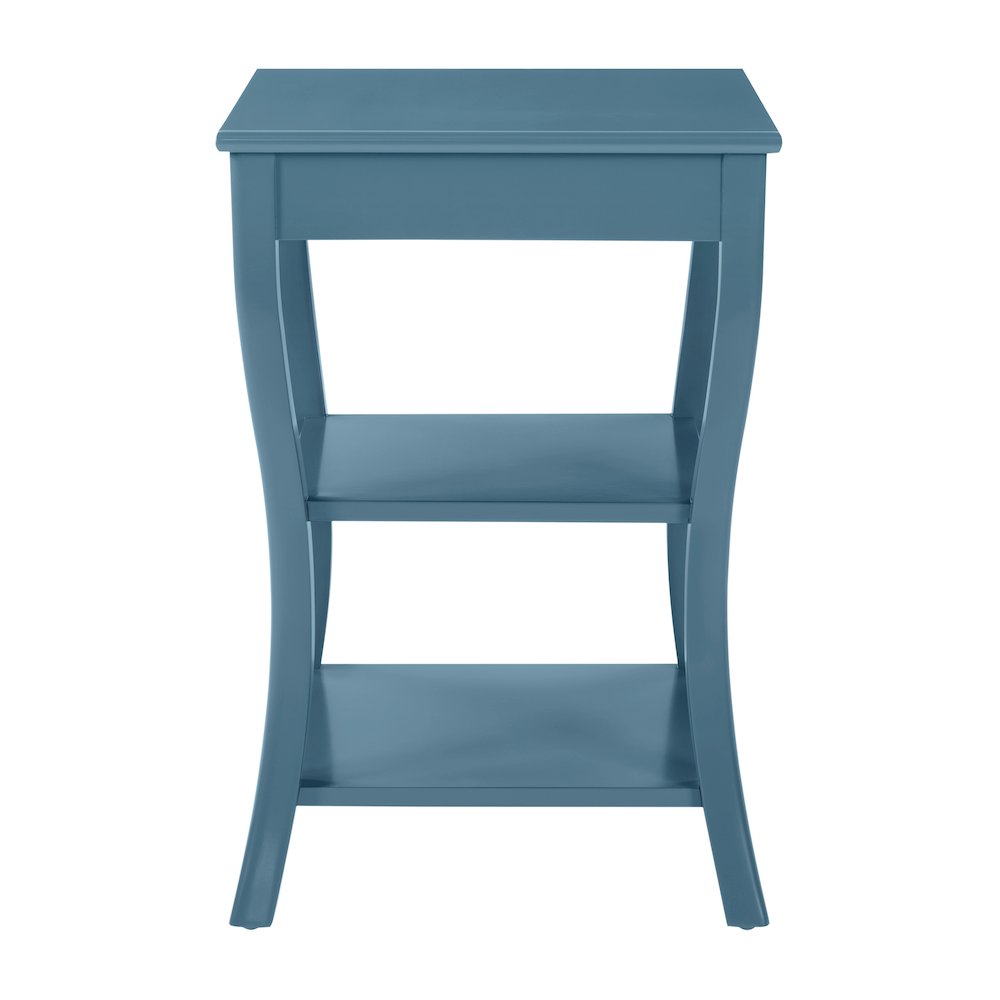 Golden Side Table in Blue Wood Finish