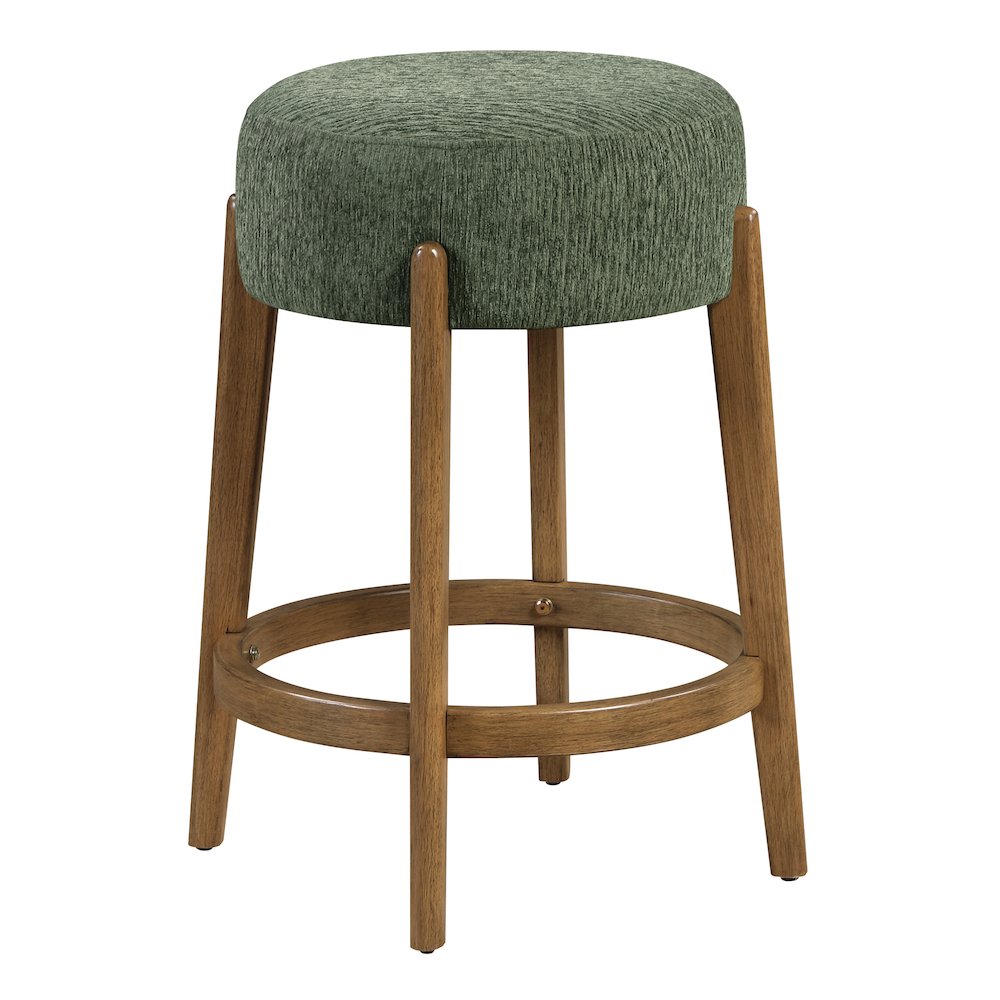 Wesley 26″ Counter Stool in Pine Fabric with Medium Oak Finish Frame