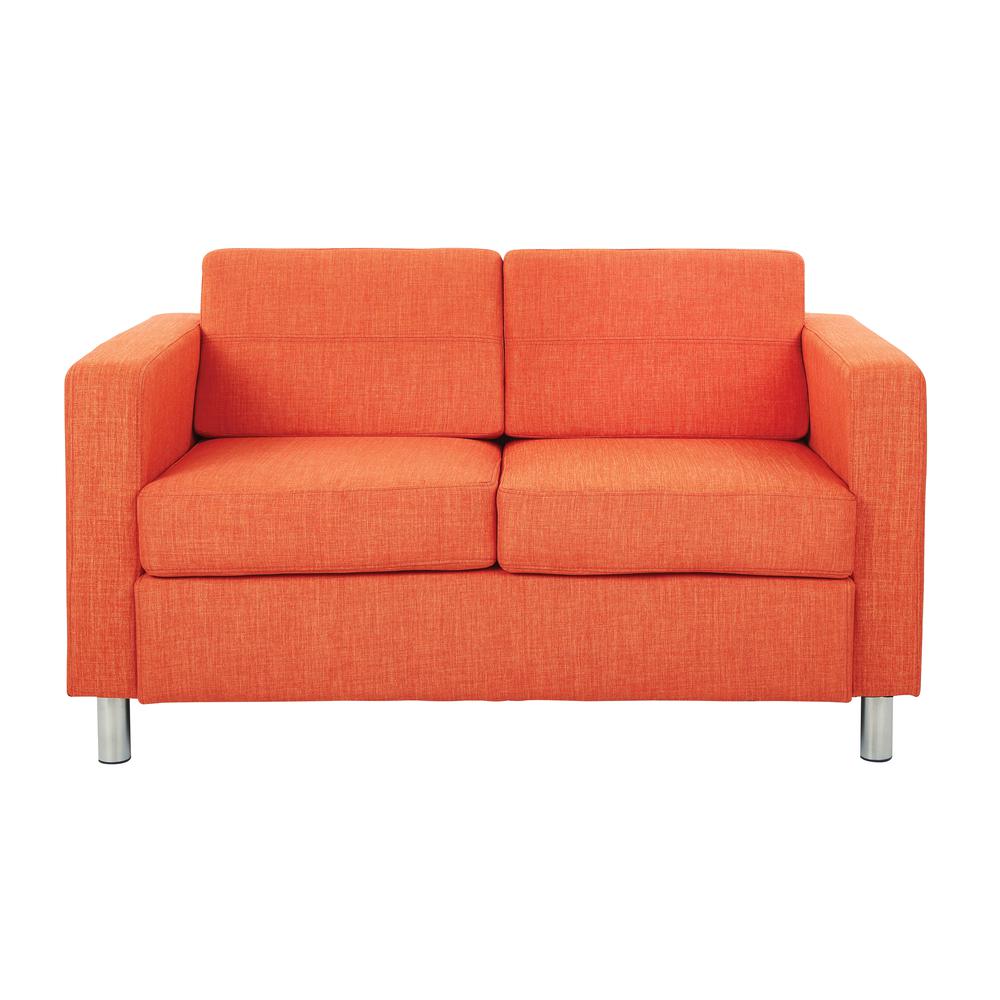 Pacific LoveSeat In Tangerine Fabric