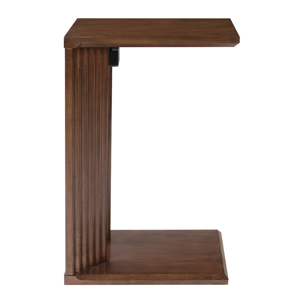 Winston Accent C-Table with Power in Dark Oak Finish