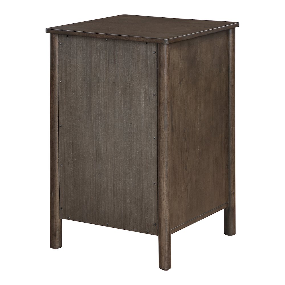 Wembley Assembled 2-Drawer File Cabinet in Burnt Ash Finish