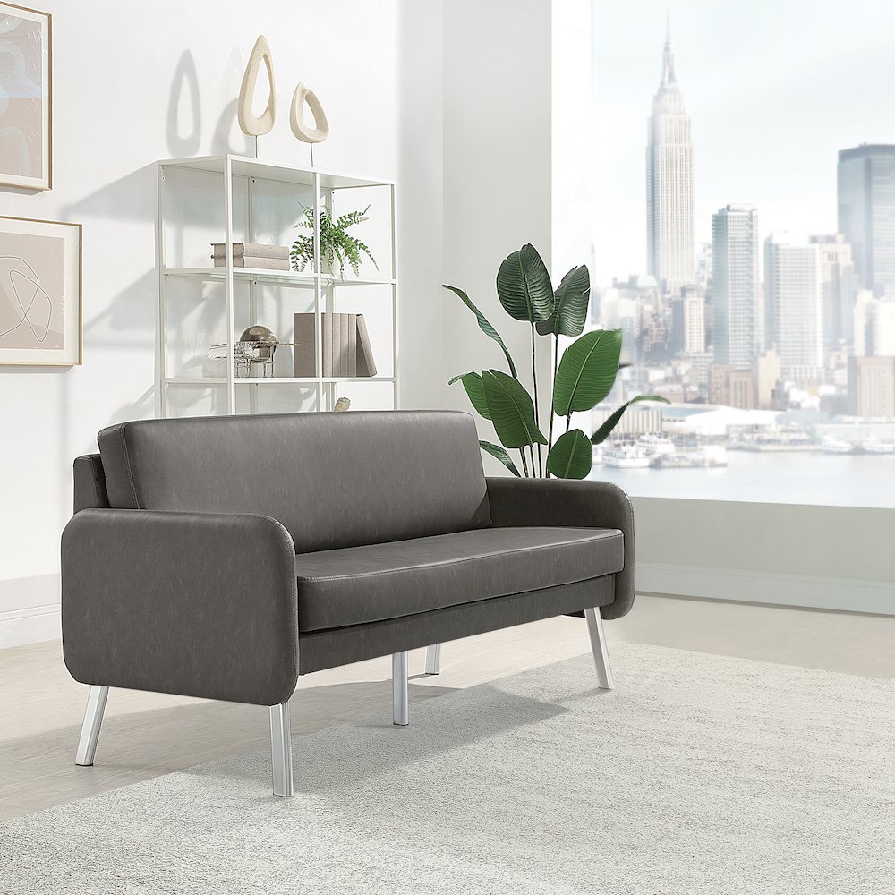 Lounge Sofa in Faux Leather