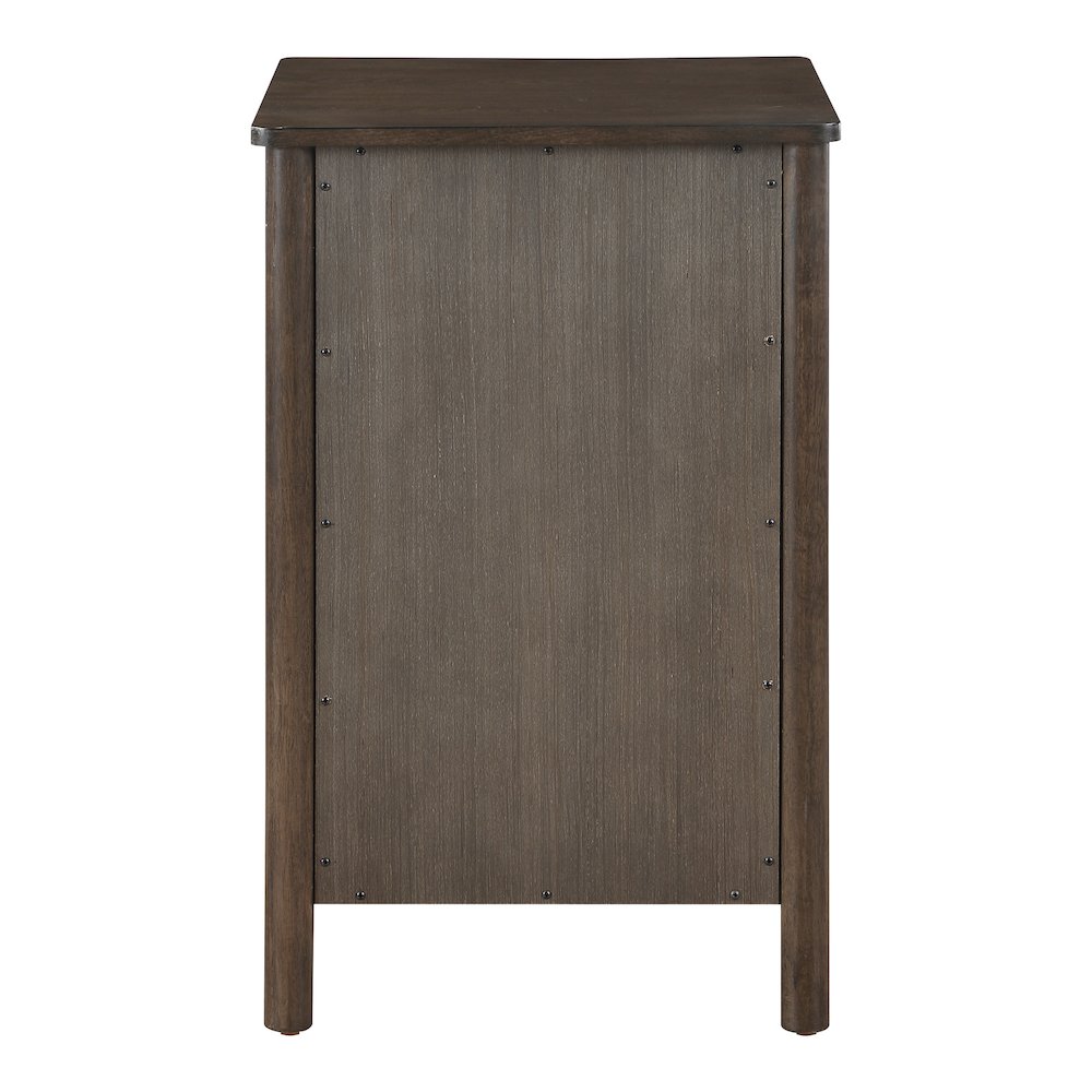 Wembley Assembled 2-Drawer File Cabinet in Burnt Ash Finish