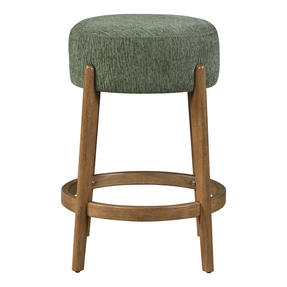 Wesley 26″ Counter Stool in Pine Fabric with Medium Oak Finish Frame