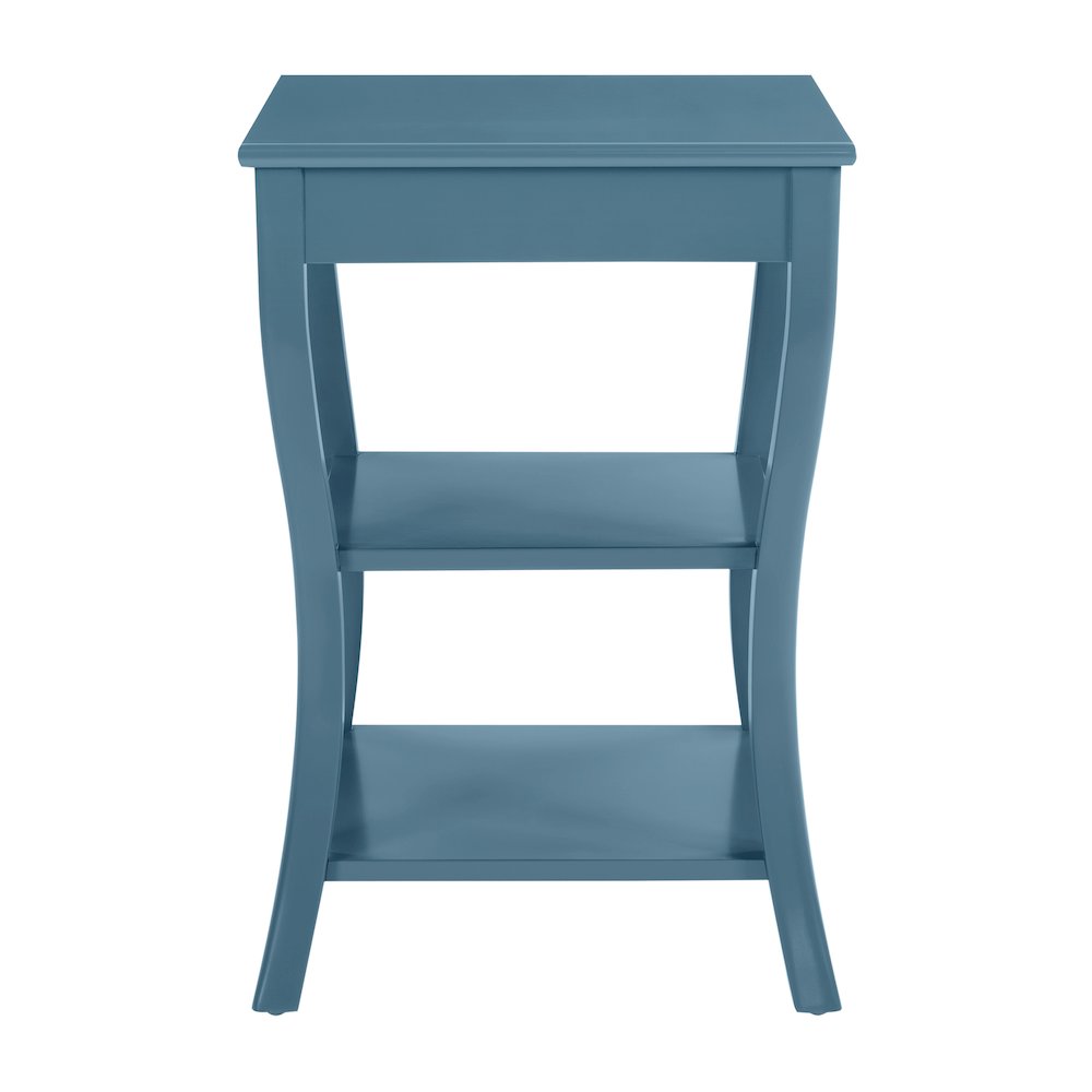 Golden Side Table in Blue Wood Finish