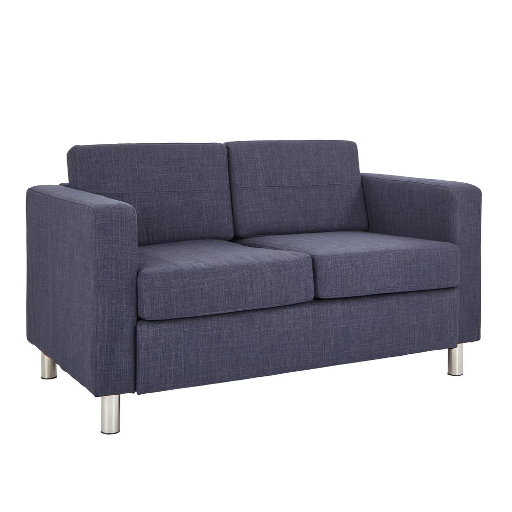 Pacific LoveSeat In Navy Fabric