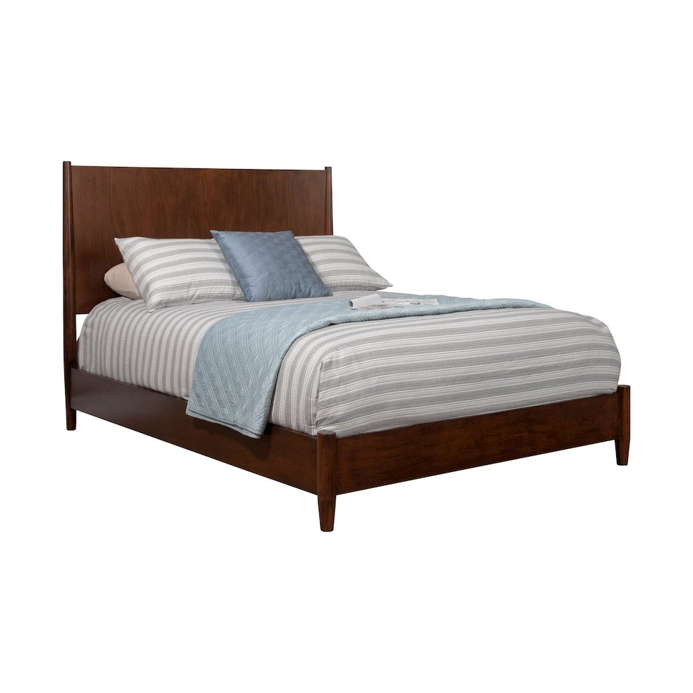 Flynn Mid Century Modern California King Panel Bed