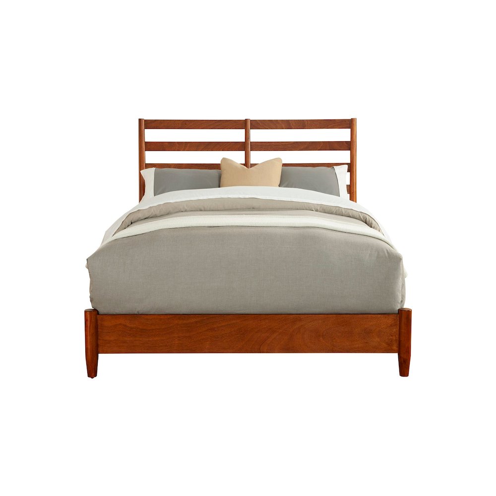 Flynn Retro Standard King Bed w/Slat Back Headboard