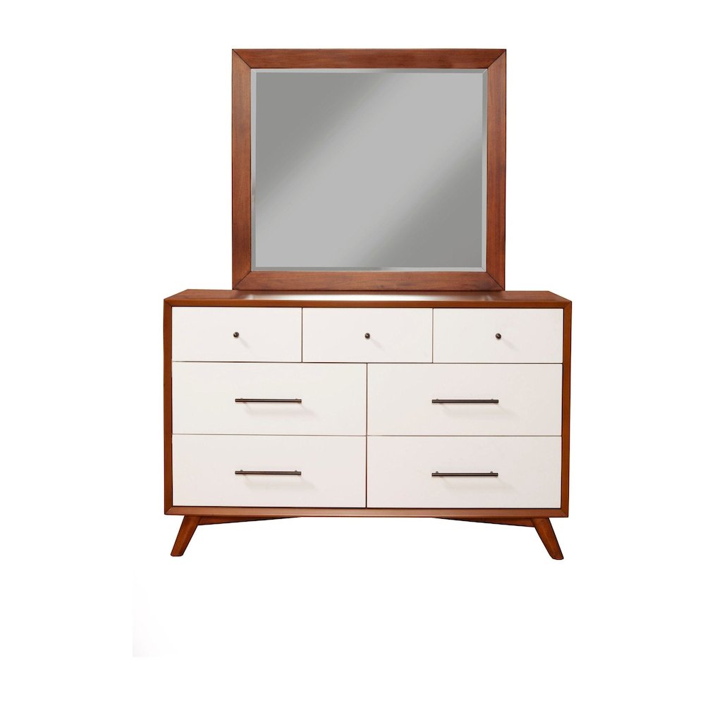 Flynn Mid Century Modern Two Tone Mirror