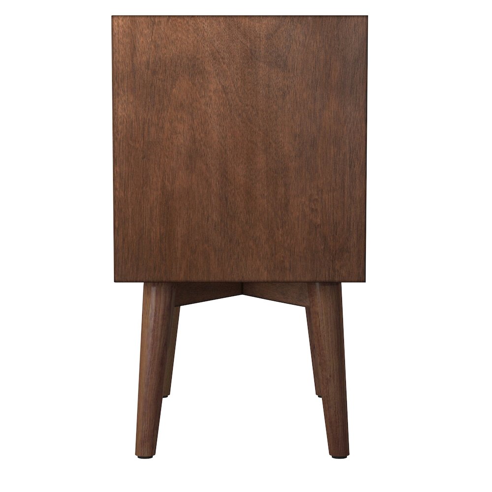 Flynn Mid Century Modern 2 Drawer Nightstand