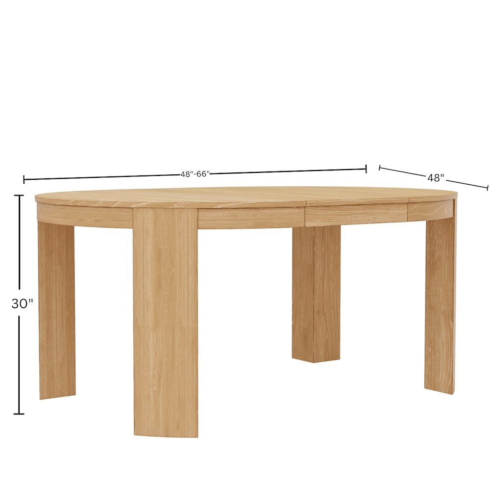 Carter 48″ Round Extension Dining Table