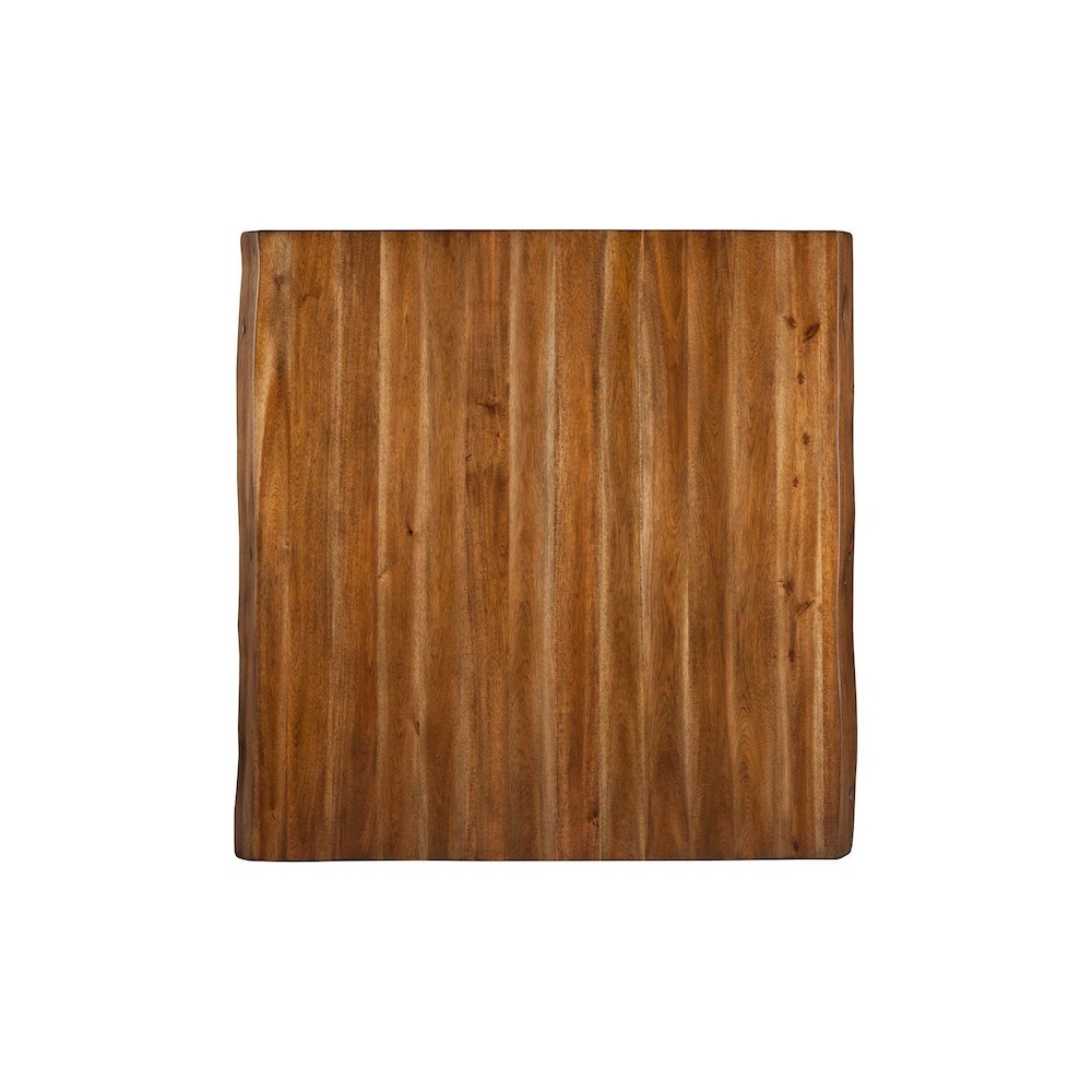 Live Edge Solid Wood Pub Table w/Metal Legs