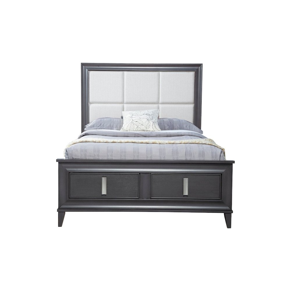 Lorraine Queen Storage Footboard Platform Bed