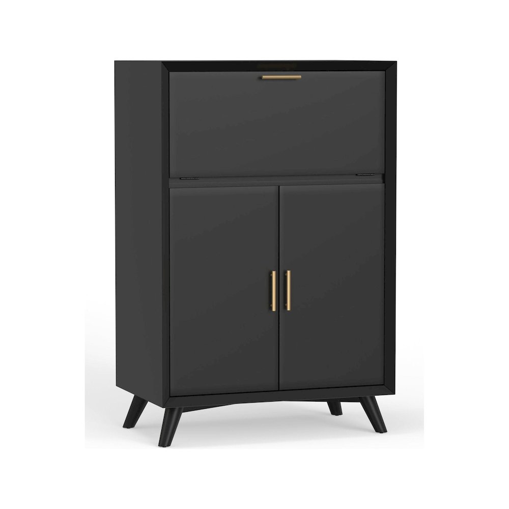 Flynn Large Bar Cabinet w/Drop Down Tray
