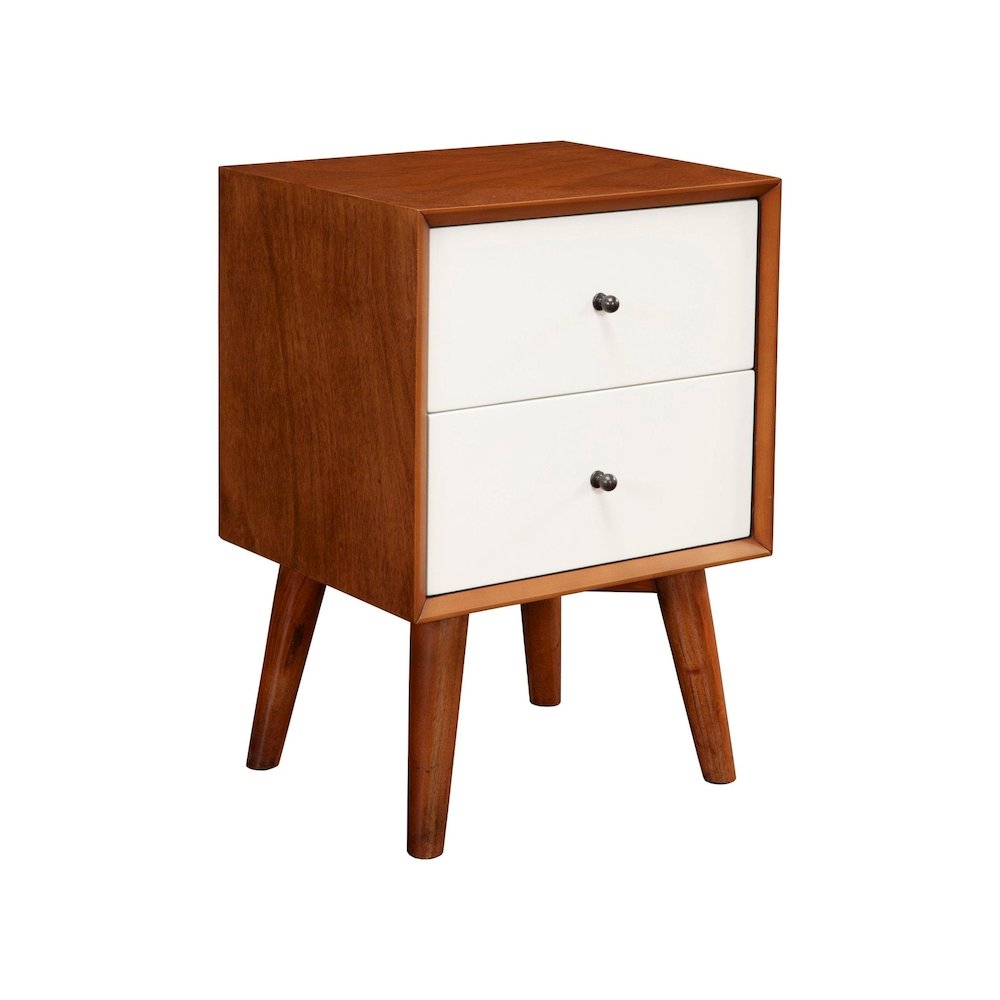 Flynn 2 Drawer Two Tone Nightstand