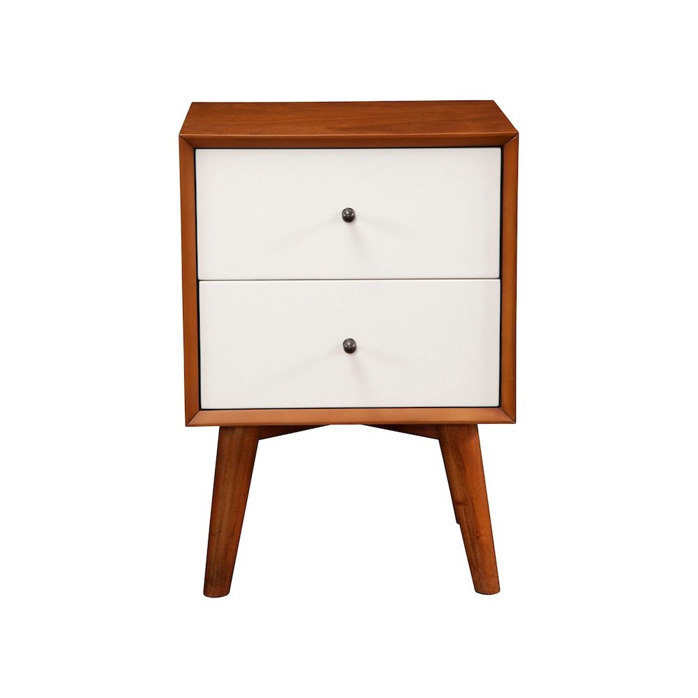 Flynn 2 Drawer Two Tone Nightstand