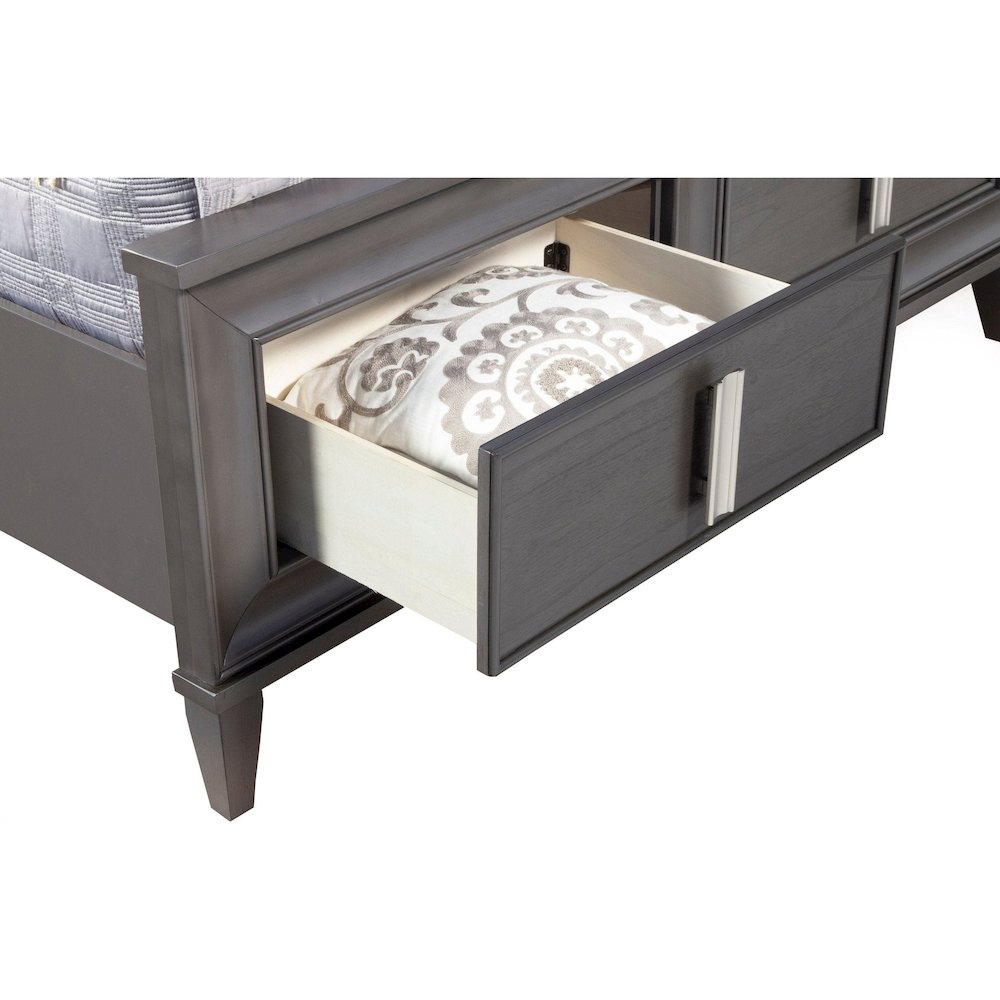 Lorraine Standard King Storage Footboard Platform Bed