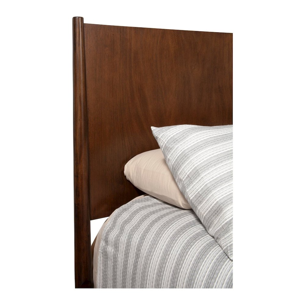 Flynn Mid Century Modern California King Panel Bed