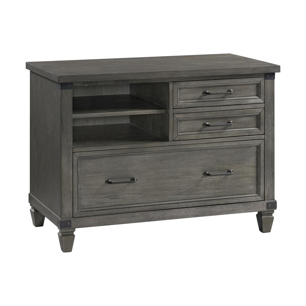 42″ Lateral File Cabinet in Brushed Pewter