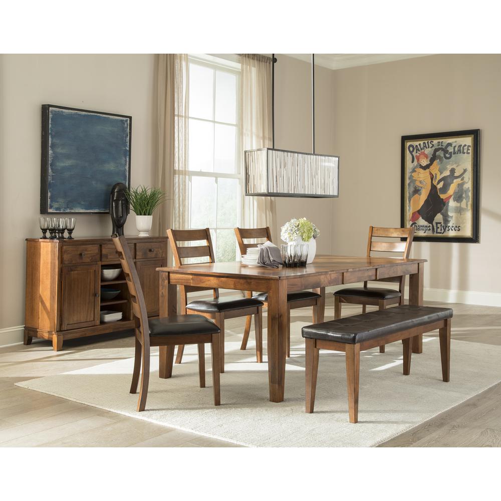 Kona Backless Dining Bench w/ PU Seat