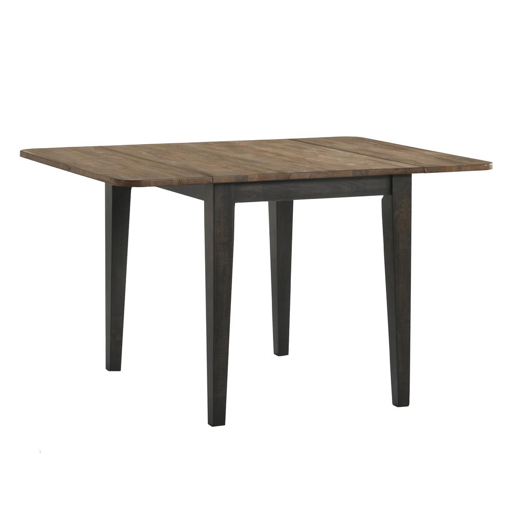 50 in Drop Leaf Table in Brushed Brown & Pecan