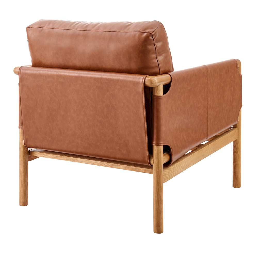 Barclay Faux Leather Accent Arm Chair