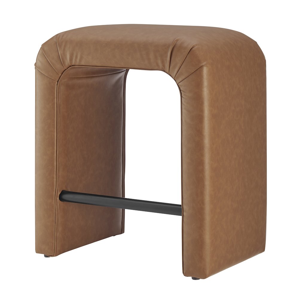 Jovanka Faux Leather Counter Stool