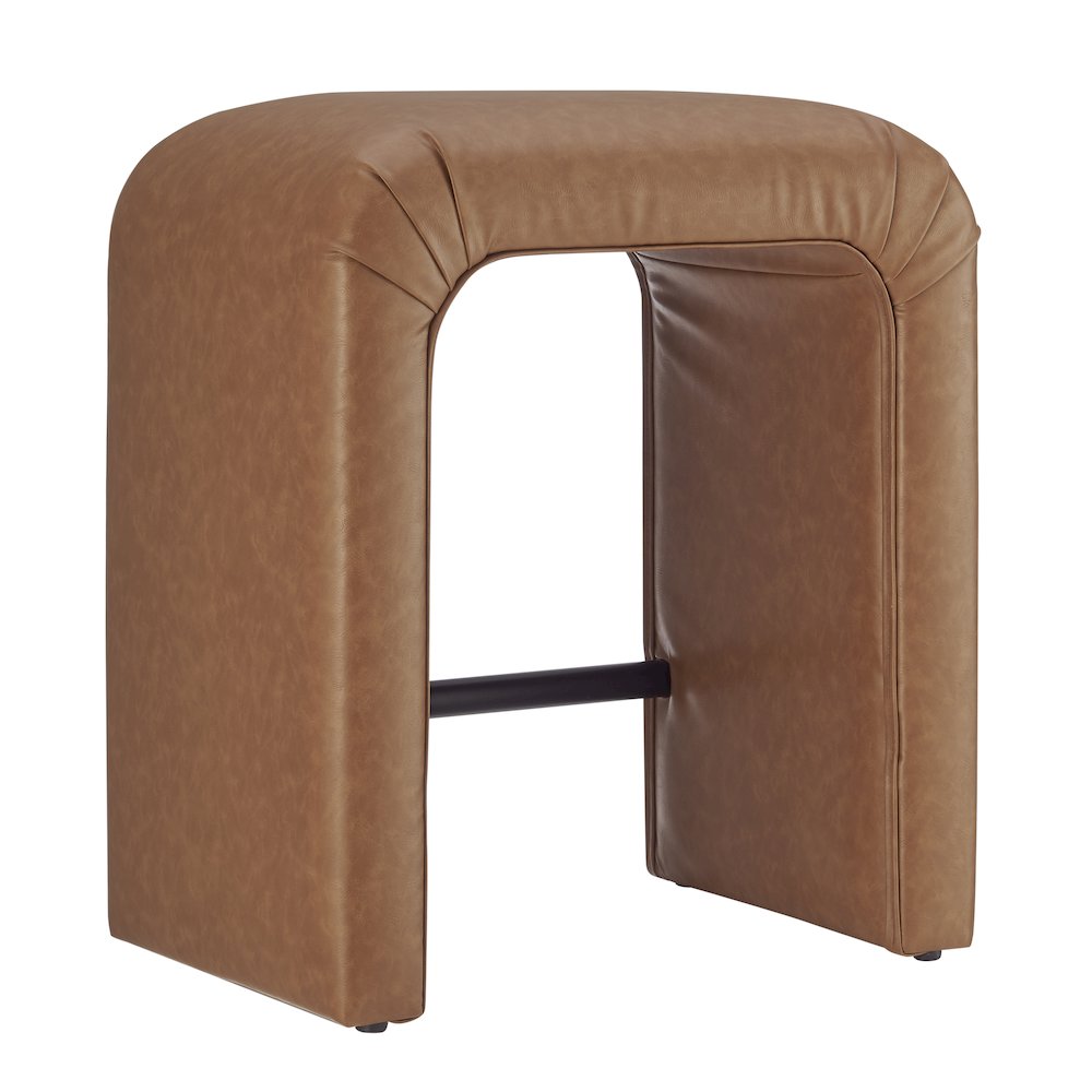 Jovanka Faux Leather Counter Stool