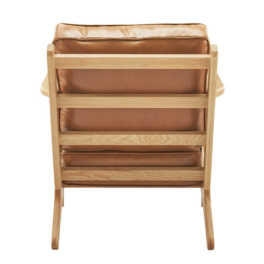 Albert Faux Leather Accent Arm Chair