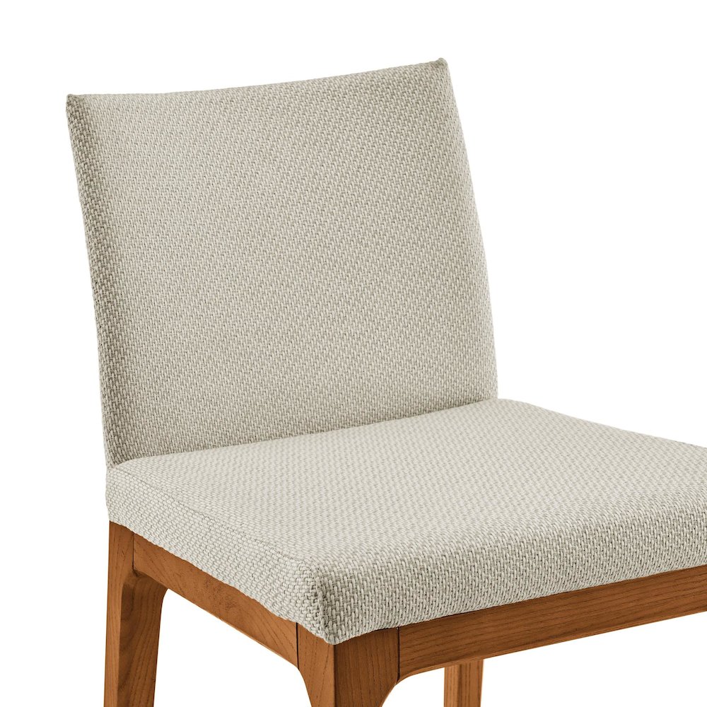 Devon Fabric Counter Stool Walnut Legs